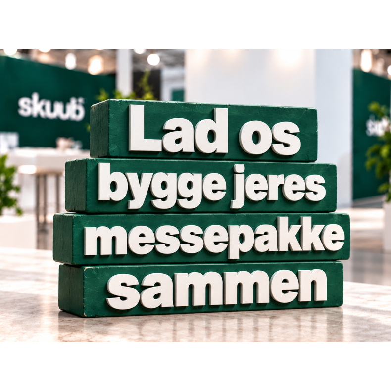 Lad os bygge jeres messepakke sammen