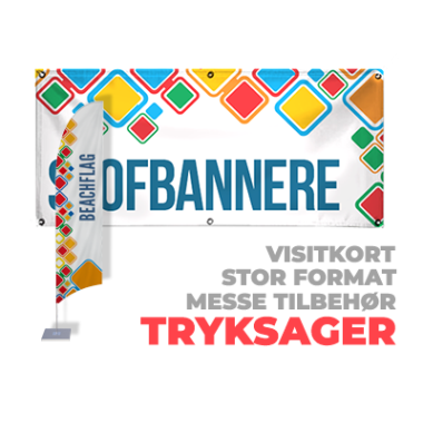 TRYKSAGER MED LOGO