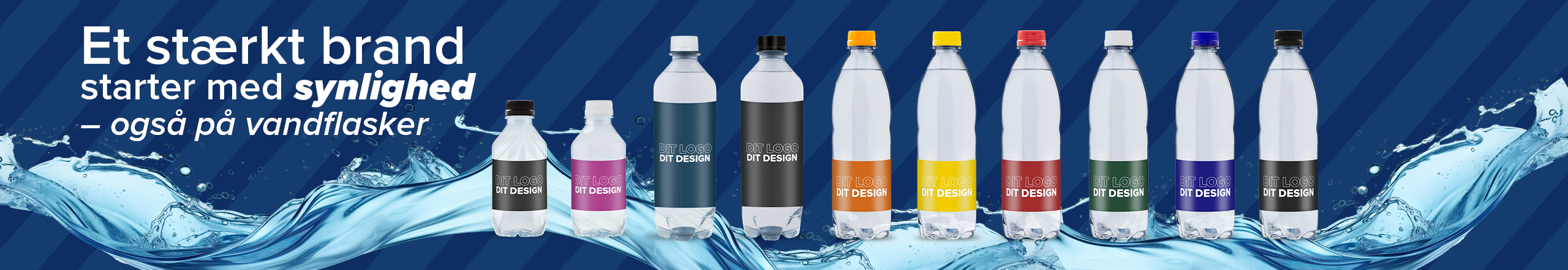 Vand med logo / Drikkevarer