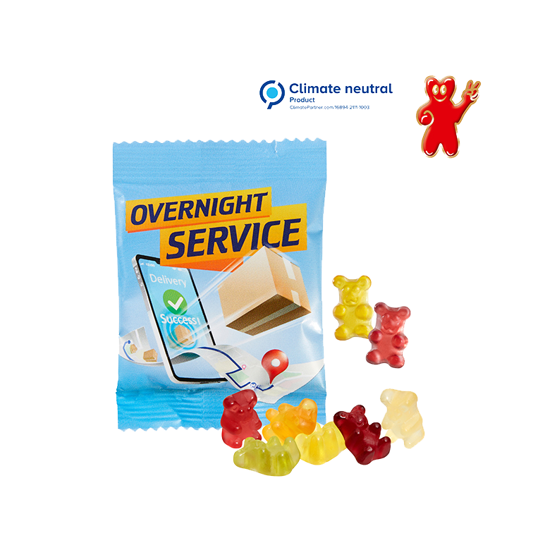 Overnight Frugt vingummi, premium bamser (24 timers levering)