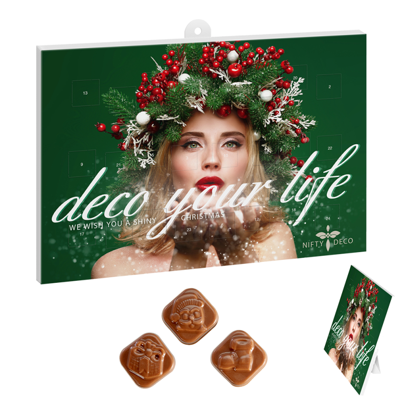 Klassisk Chokolade Julekalender, Bord/Vghng, BUSINESS