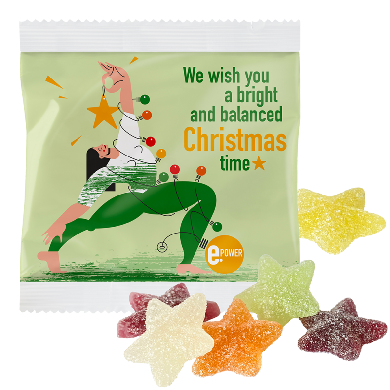 Vegansk X-Mas Frugt Vingummi, komposterbar