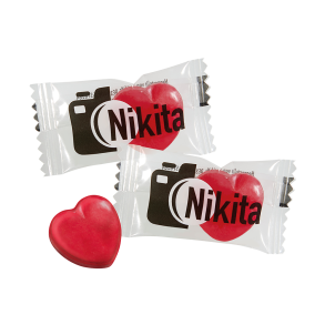 Flowpack, Hjerte bolsjer