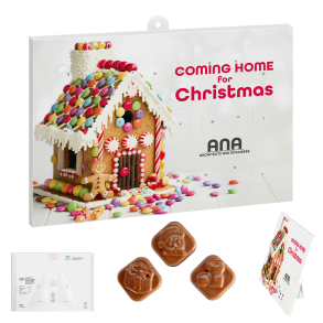 Klassisk vg/bord julekalender, med logo