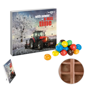 Papir Mini Julekalender med M&Ms Crispy