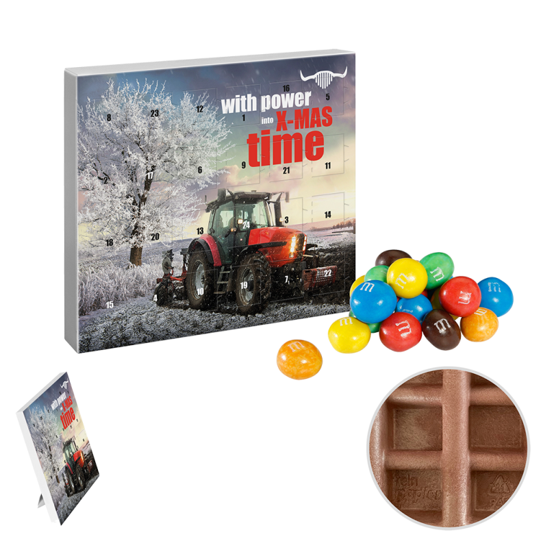 Papir Mini Julekalender med M&Ms Crispy