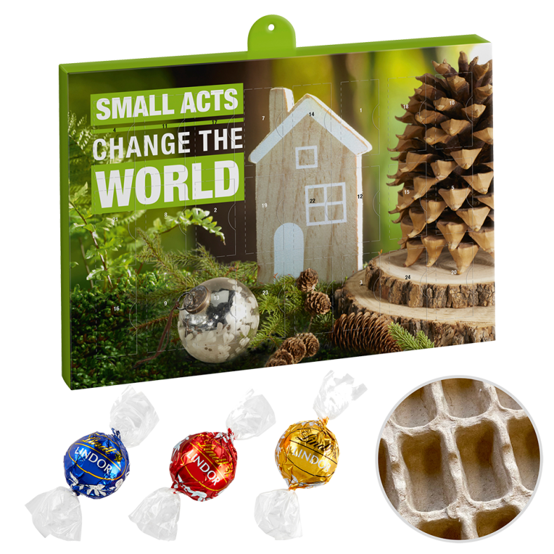 100% Genbrug Premium Julekalender, Lindor