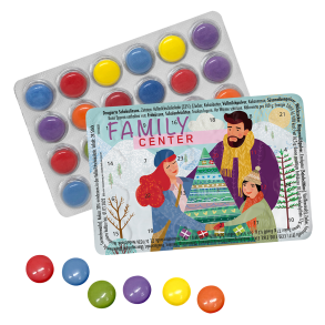 Verdens mindste kalender, Chokolade linser