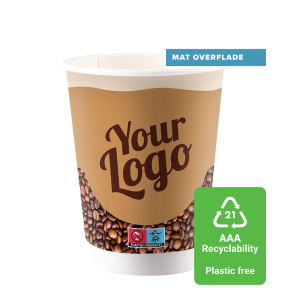 Papkrus, 350 ml. dobbeltlag, Mat Bio