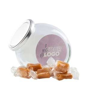 Klassisk glaskrukke m. flde karamel (MIDI)